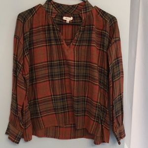 Plaid Madewell blouse